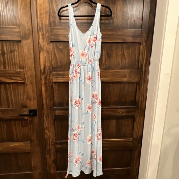 Show Me Your Mumu Dress Small Blue Long Floral‎ Sleeveless V-Neck Maxi Kendall - Picture 1 of 9